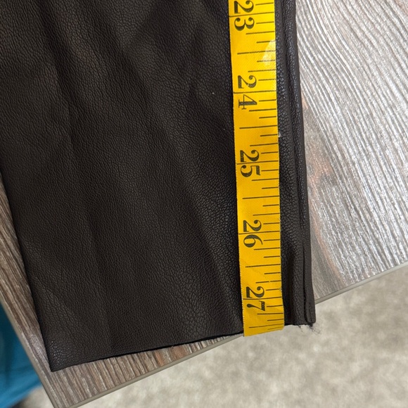 Commando Women's Dark Brown Faux Leather Pants EUC - Picture 7 of 9